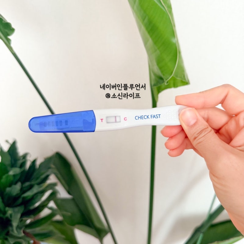 임신극초기증상 헷갈릴때 슈얼리 1분 얼리 임테기 사용시기 확인법