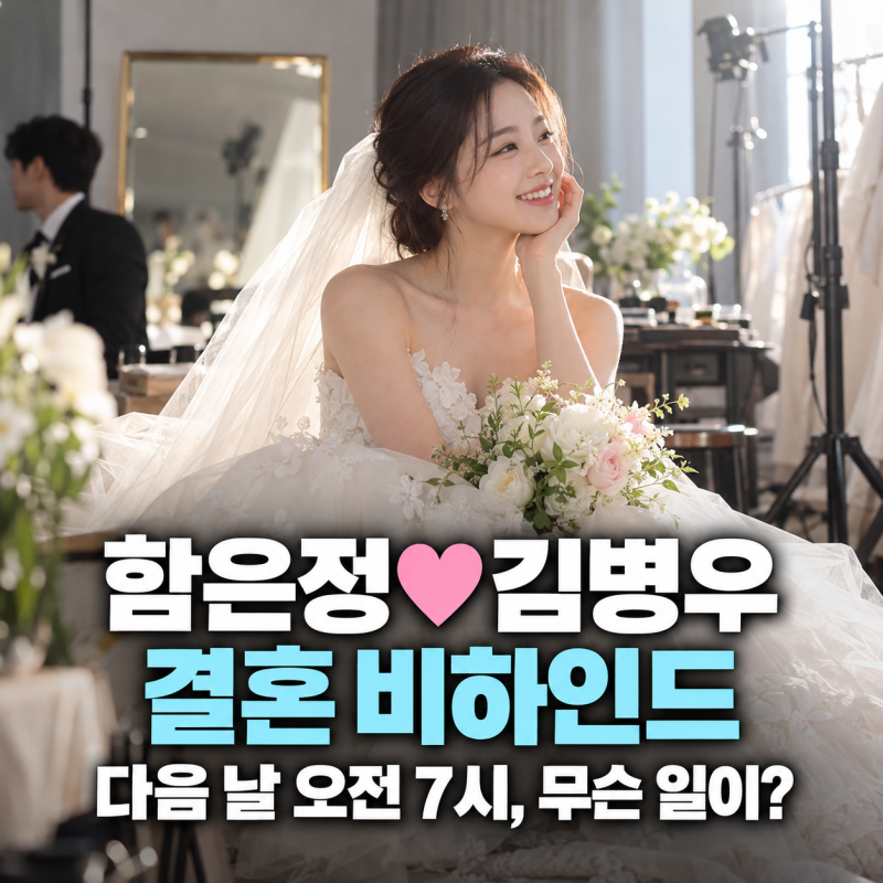 함은정♥김병우 감독, 결혼식 기억도 흐릿했다…드레스 투어 생략하고 다음 날 오전 7시 촬....