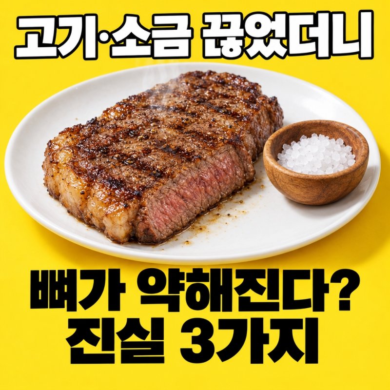 고기·소금 끊었더니 뼈가 약해진다?…맞는 말과 틀린 말 3가지