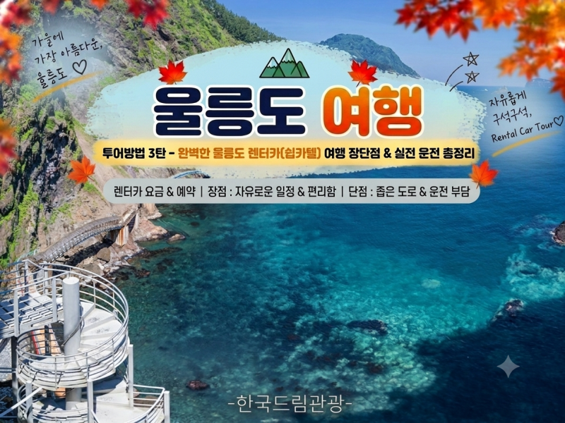 울릉도 여행, 투어방법 3탄 - 완벽한 울릉도 렌터카(쉽카텔) 여행 장단점 & 실전 운전 총정리