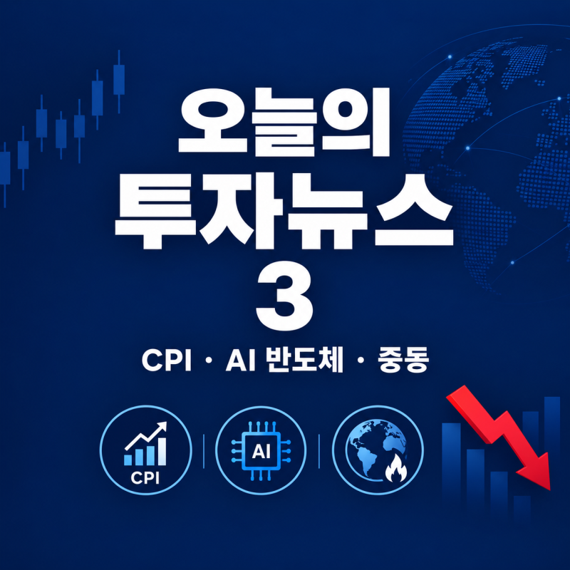 10월 15일 투자 주요뉴스, 美 CPI 쇼크·나스닥 1.88% 하락·오늘 코스피 영향 정리