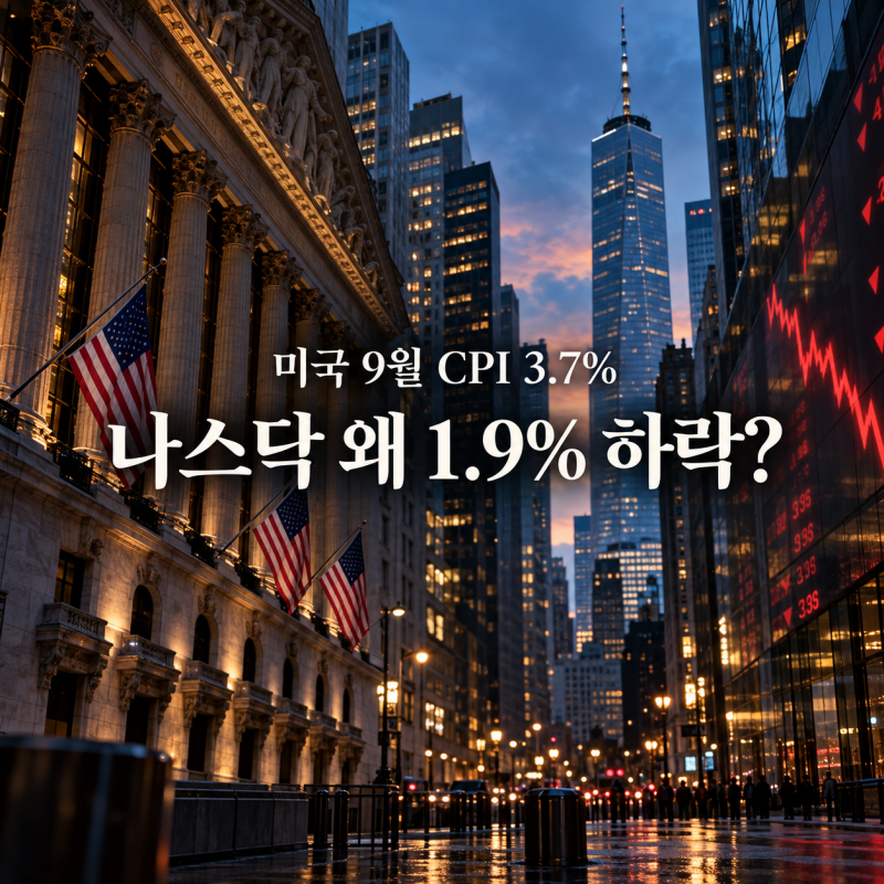 미국 9월 CPI 3.7%…발표 후 나스닥 1.9% 하락한 이유