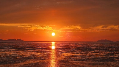 영광 백바위 해변, 영광백바위해변의 해넘이. 서해 일몰. 서해 일몰아름다운곳.서해 오토캠....