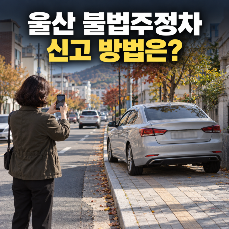 울산 불법주정차 신고 방법, 안전신문고로 가능할까?