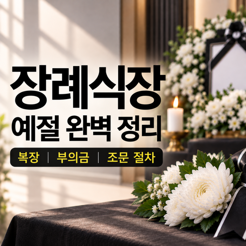 장례식장 예절 완벽 정리 (복장, 부의금, 조문 절차)