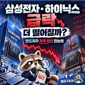 삼성전자·SK하이닉스 주가 폭락 이유｜10월 15일 급락, 더 떨어질까?