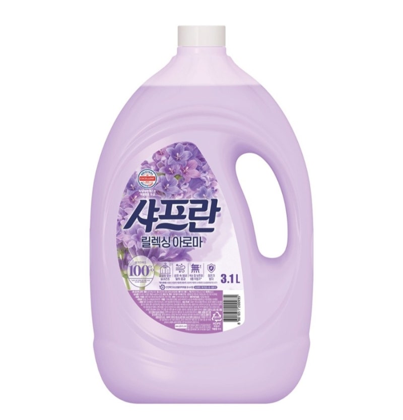 [세탁] 샤프란 플러스 섬유유연제 릴렉싱아로마 본품, 3.1L✨️