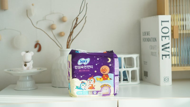 올리브영 호빵맨 콜라보 입는생리대 쏘피안심숙면팬티X호빵맨