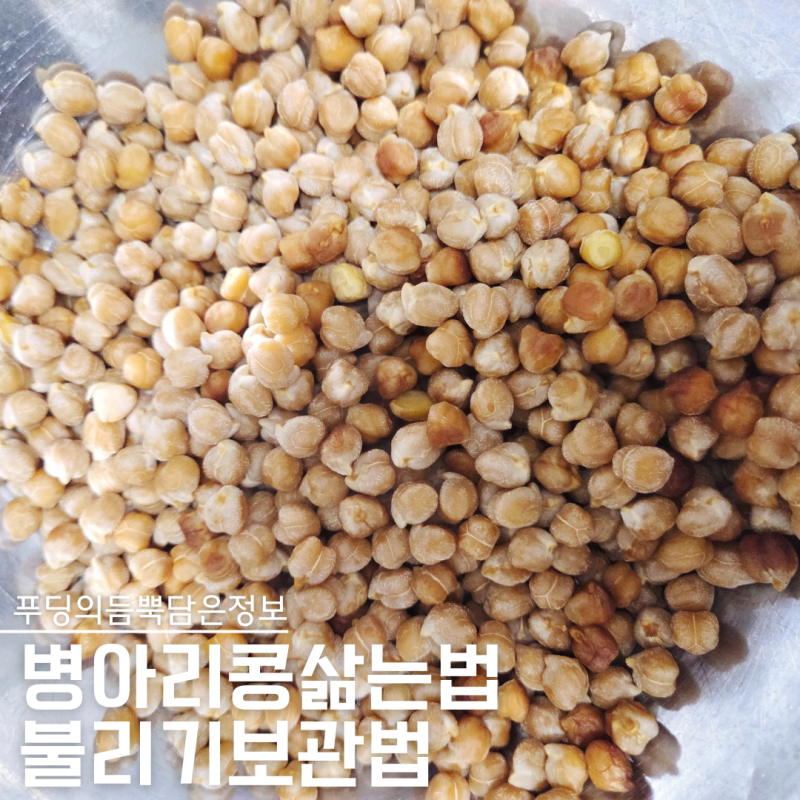 병아리콩삶는법, 안 불려도 될까? 시간과 보관법