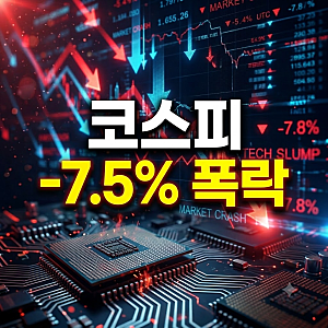 [10월 15일 증시 마감] 코스피 7.57% 폭락(5,554.22) '블랙 서스데이'! 미 9월 CPI 쇼크와 삼성전자·SK....