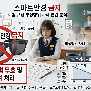 수능 AI 안경 적발되면 시험 무효, 착용만 해도 내년 수능까지 못 본다