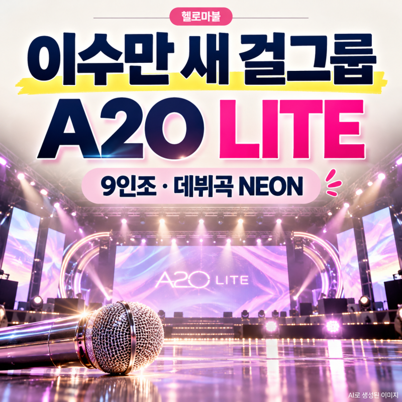 이수만 새 걸그룹 A2O LITE, 왜 난리일까? 멤버부터 데뷔곡 NEON까지