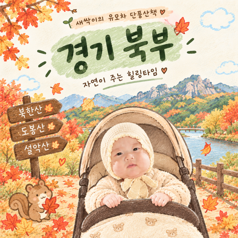 단풍구경 성공할 결심! 유모차로 아기랑 가기 좋은 경기북부 단풍길 5