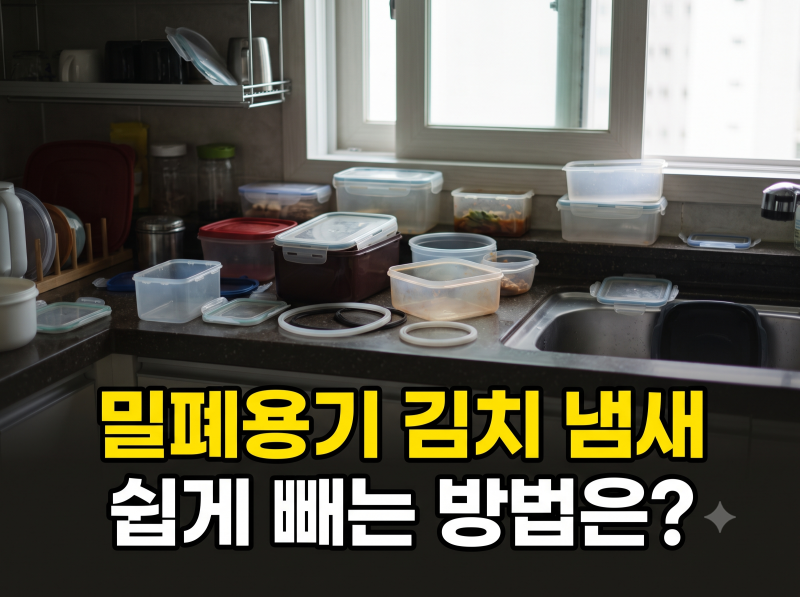 밀폐용기 냄새 제거 방법, 김치 냄새 배임 줄이는 세척·관리 팁