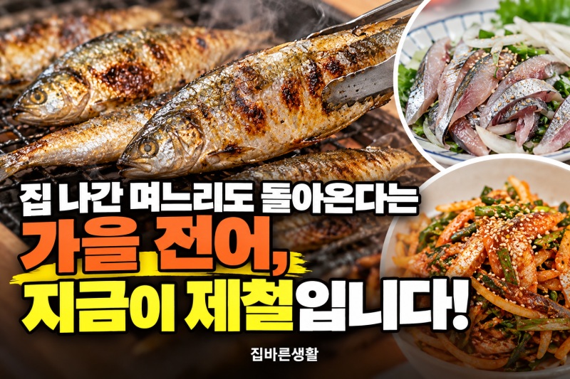 집나간 며느리도 돌아온다는 가을 전어, 손질부터 굽는 법까지 총정리