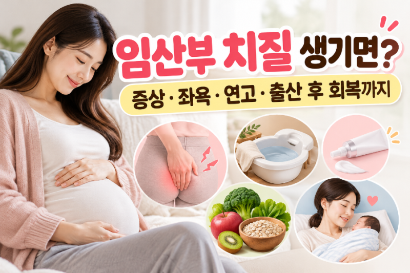 임산부 치질 생기면? 증상·좌욕·연고·출산 후 회복까지