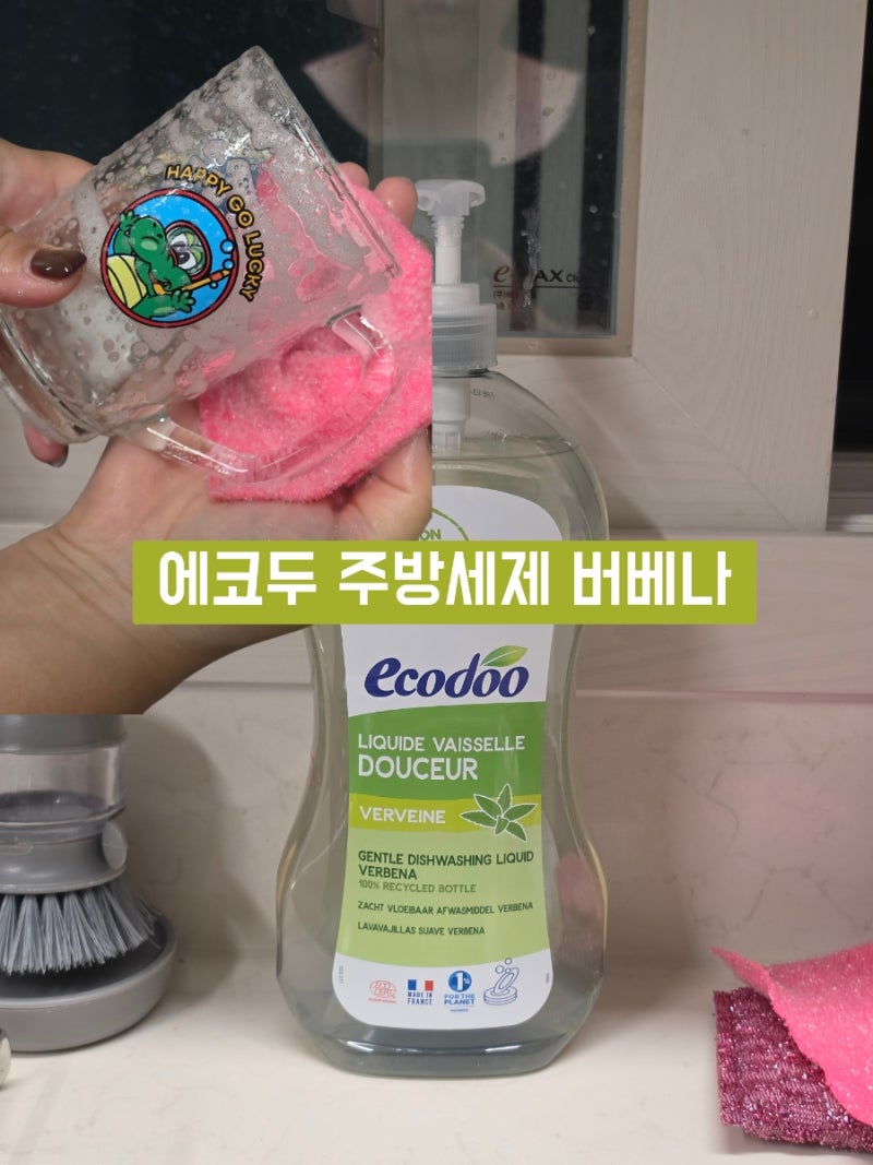 저자극 맨손 설거지 가능 프리미엄 주방세제 에코두 버베나