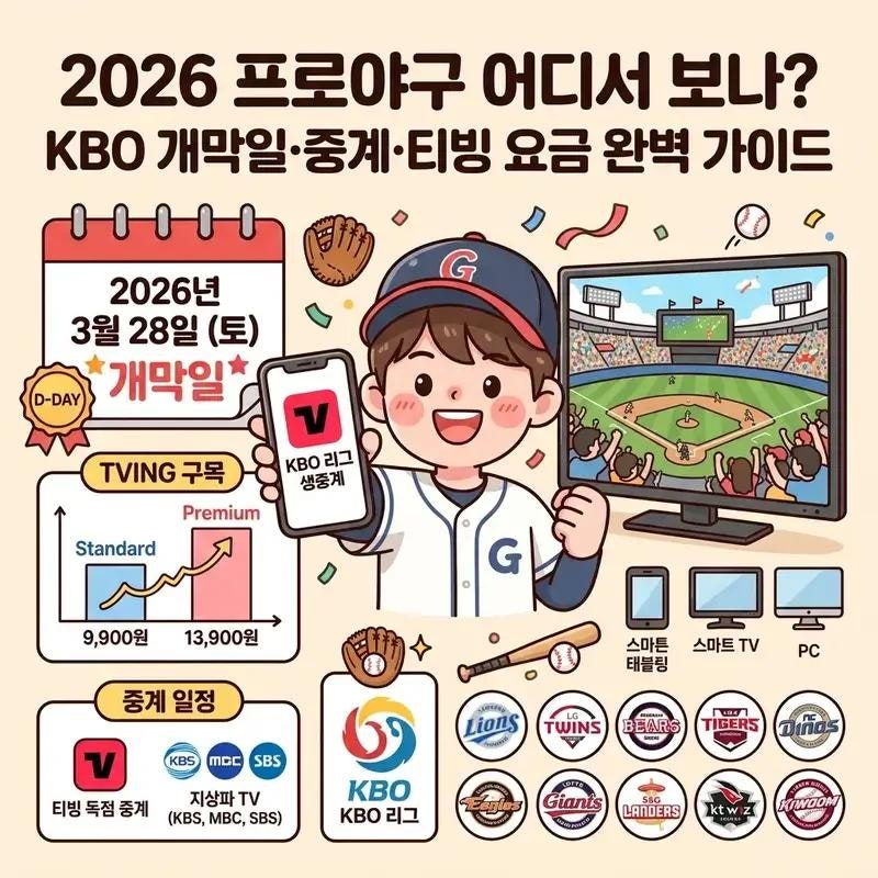 가을야구 중계 티빙 독점, 끝까지 보면 5,500원