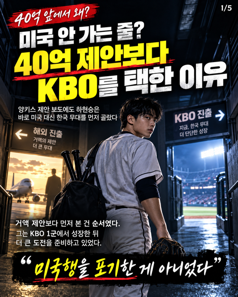 "미국 안 가는 줄" 하현승이 꺼낸 포스팅 로드맵의 반전