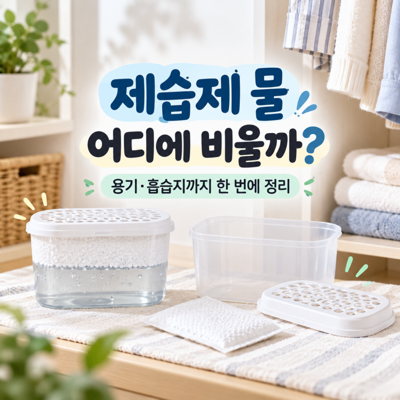 제습제 물 버리는 방법, 용기 분리배출까지 깔끔하게