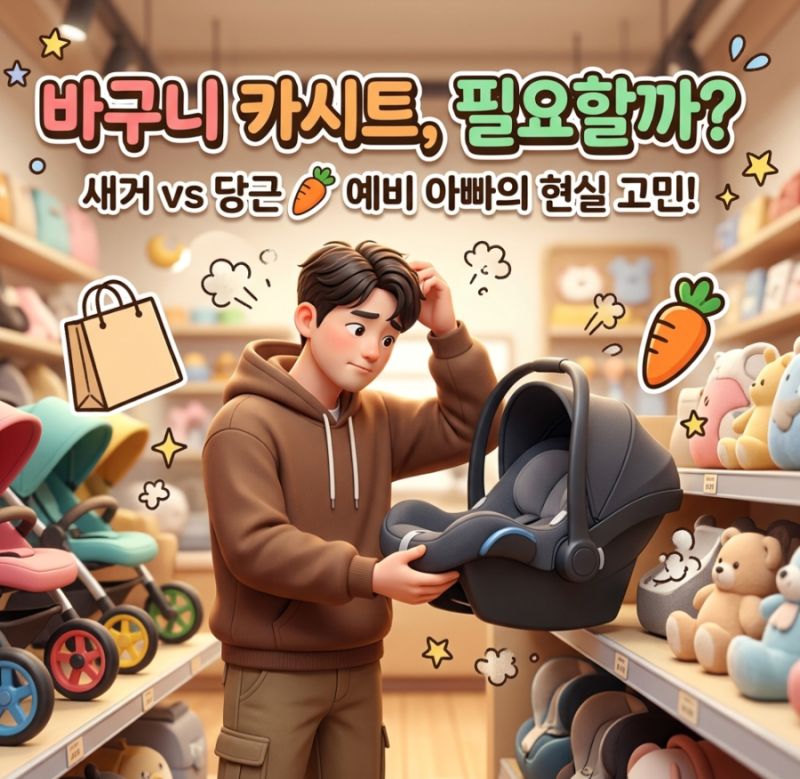 신생아 바구니 카시트 꼭 필요할까? 새상품 vs 당근 중고, 예비 아빠의 현실 고민 정리
