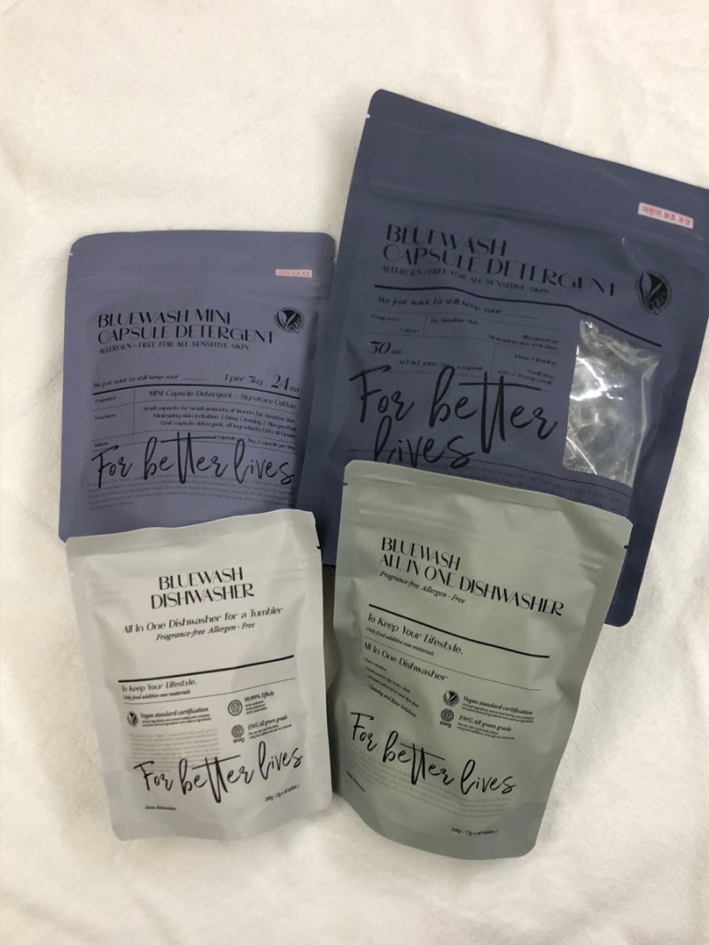 블루워시 세제 추천 / 캡슐세제 세탁세제 식기세척기세제 텀블러세정제 솔직 리뷰