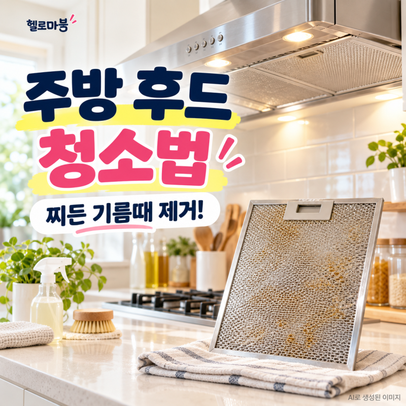 주방 후드 청소하는 법! 찌든 기름때 제거부터 필터 세척까지 총정리
