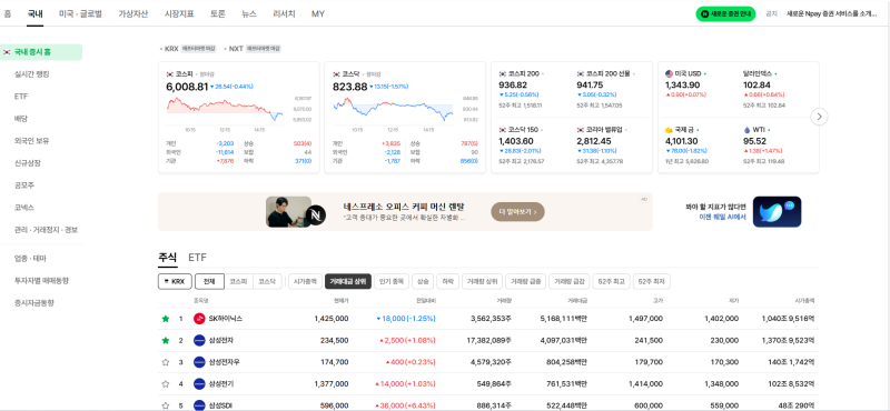 미국 증시 급락에 잠 못 드는 밤, 새로워진 네이버증권 사용 후기
