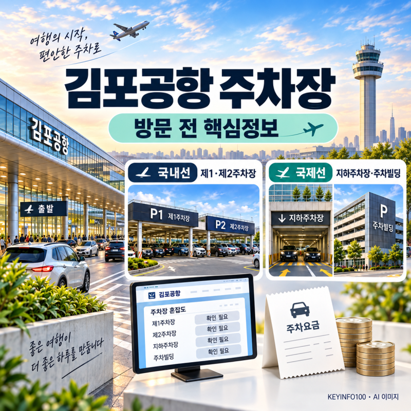 김포공항 주차장 요금｜국내선·국제선 할인·예약·실시간 혼잡 2026 총정리