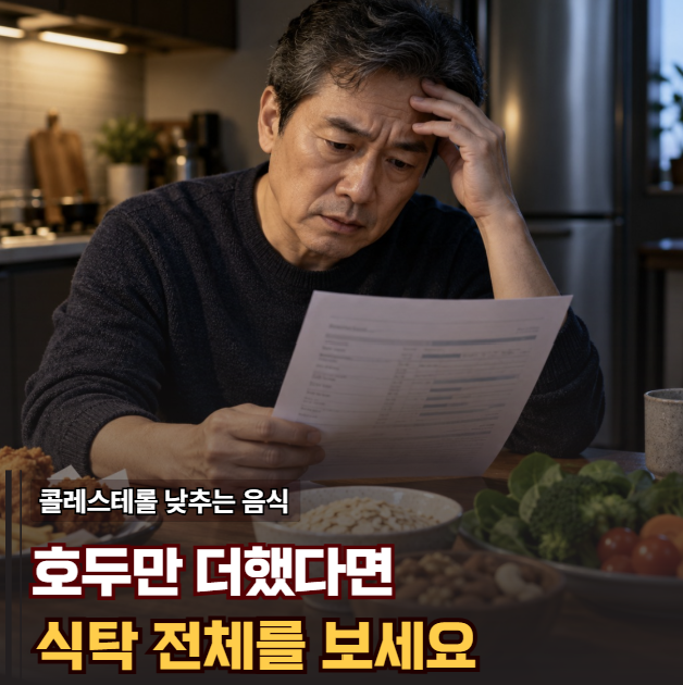 "호두 챙겨 먹는데 왜 LDL은 그대로지?" 콜레스테롤 낮추는 음식 한 줌보다 먼저 볼 식탁