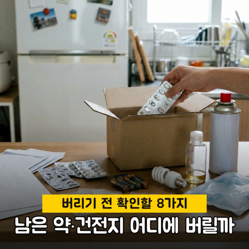남은 약은 수거함으로, 아이스팩은 재질부터… 버리기 전 확인할 8가지