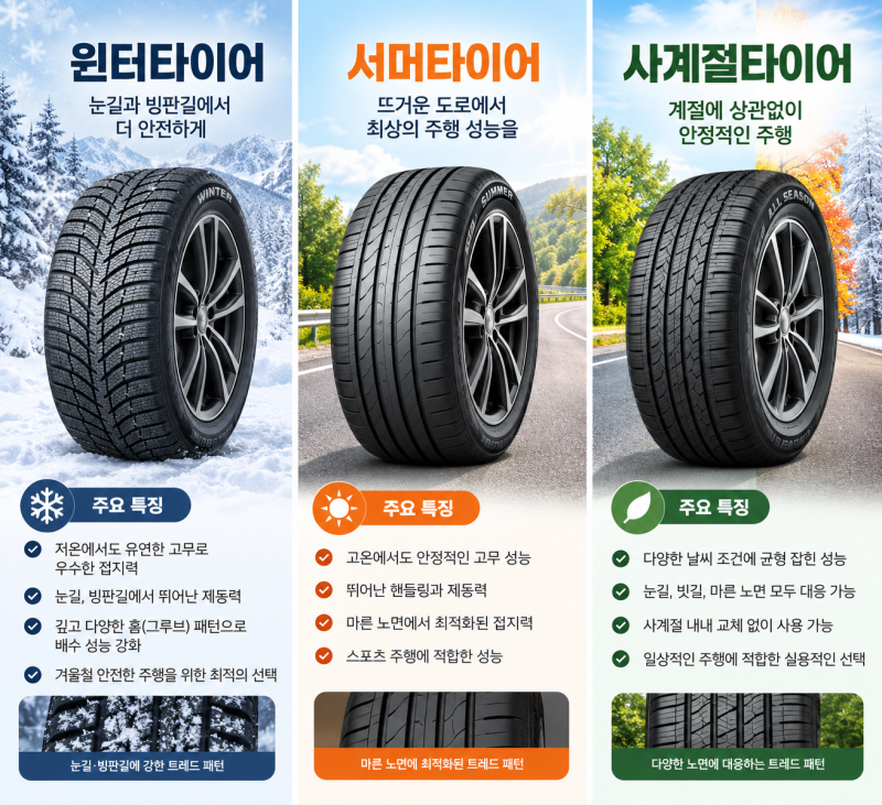 윈터타이어 교체 시기는?(타이어 교체 시기)