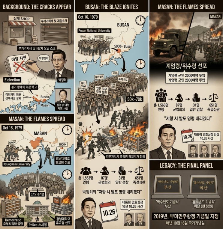 10월 16일_<b>부마민주항쟁</b> 발생