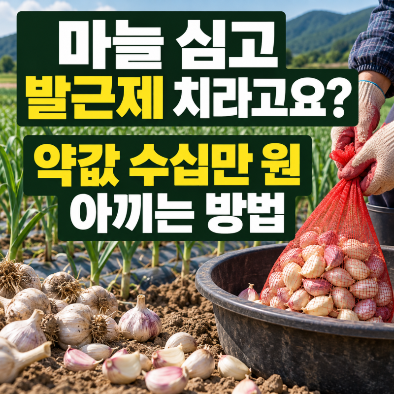 마늘 심고 발근제 치라고요? 약값 수십만 원 날리는 하수들의 착각 (진짜 프로의 방식)