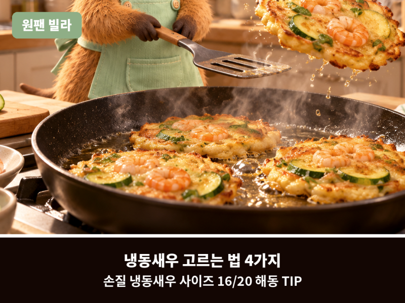 냉동새우 고르는 법 4가지, 손질 냉동새우 사이즈 16/20 해동 TIP