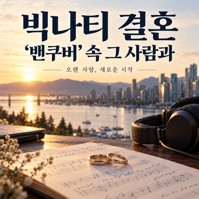 빅나티 결혼, ‘밴쿠버’ 속 그 사람과 부부가 됐다…다시 듣게 되는 노래