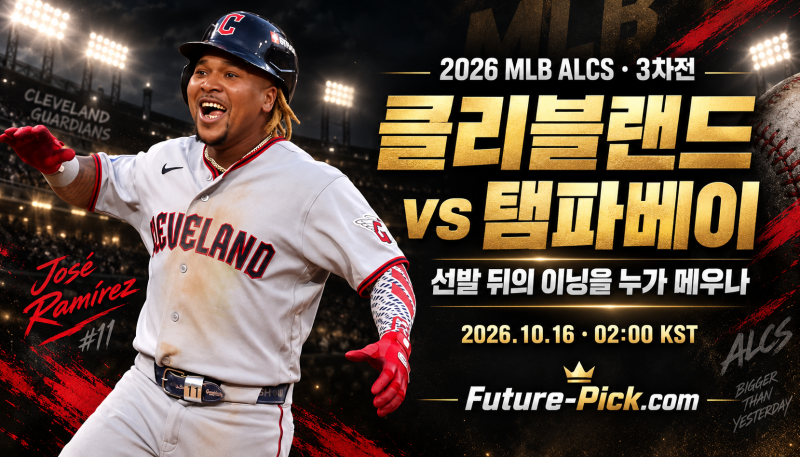 10월16일 MLB ALCS 3차전 프리뷰｜클리블랜드 vs 탬파베이, 선발 뒤의 이닝을 누가 메우나