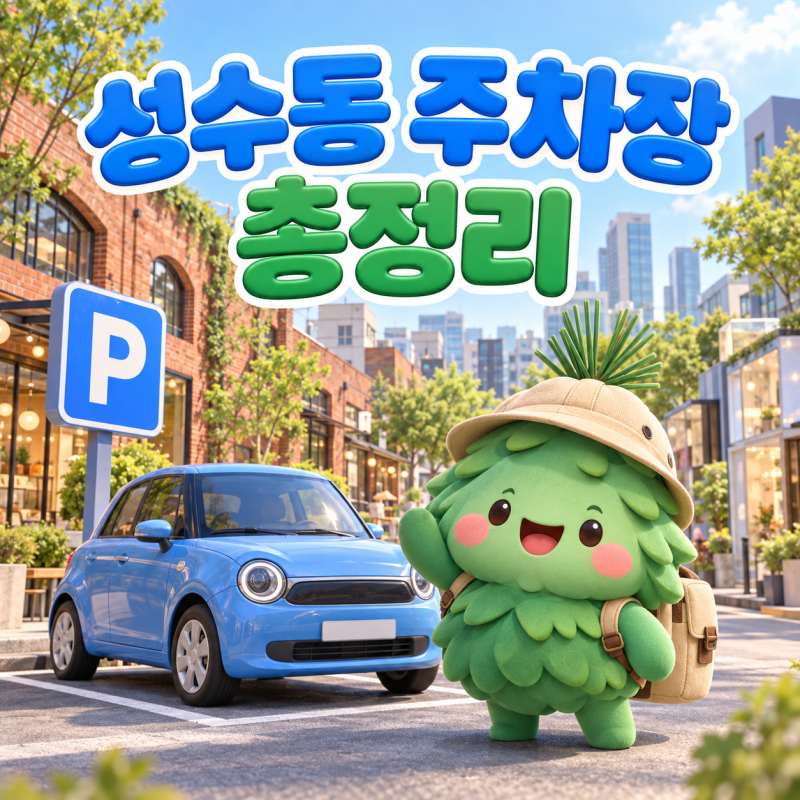 성수동 주차장 총정리｜성수 팝업·카페거리 방문 전 공영주차장 요금 비교