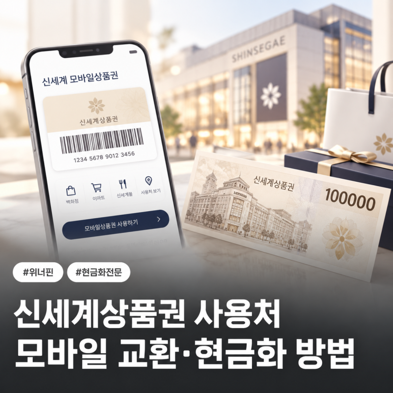 신세계 상품권 총정리｜모바일 교환 방법부터 지류 현금화·매입까지