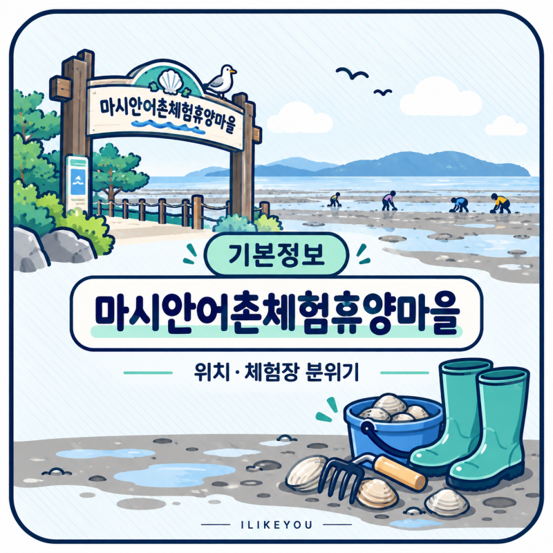 마시안갯벌체험 예약 없이 가능할까? 2026 물때표·요금·주차·준비물