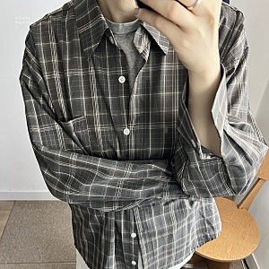 체크 셔츠 남방 코디 | 가을 무드 담긴 브라운 그레이 활용 가을 출근룩 기록
