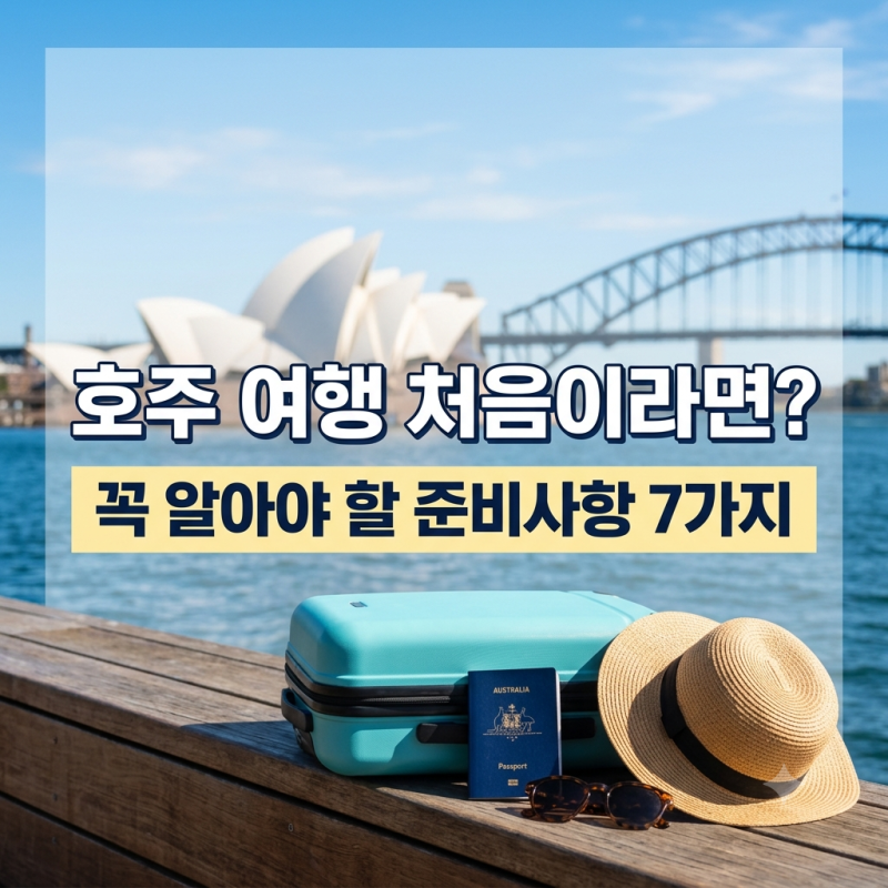 호주 여행 처음이라면? 함께 준비해요ㅣ꼭 준비해야할 사항 체크리스트
