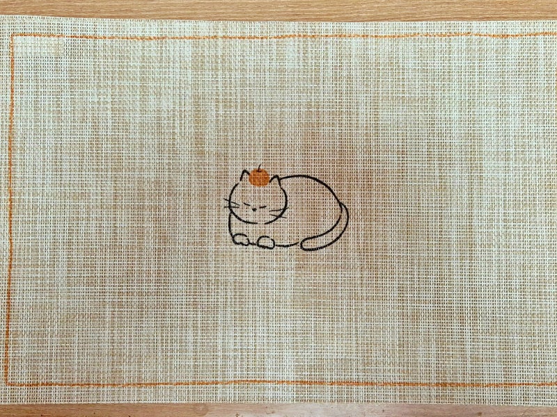 가을 느낌 나는 식탁 테이블 매트 (모던하우스 고양이 테이블매트)