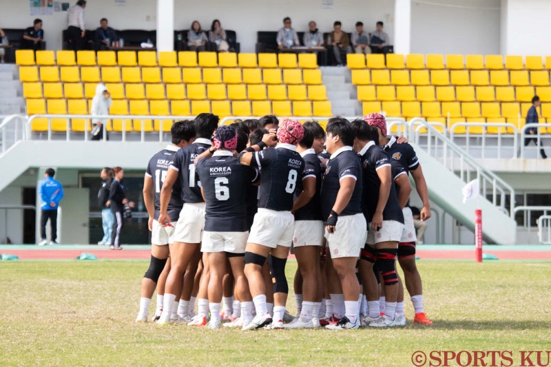 [제107회 전국체육대회] '제주의 바람에도 꺾이지 않은 투혼' 고려대, OK 읏맨 럭비단 상대 14-5....