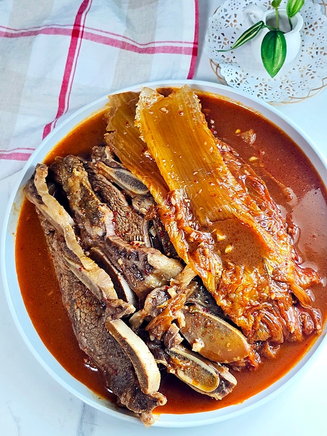 김치찜 레시피 엘에이갈비 묵은지찜 만들기
