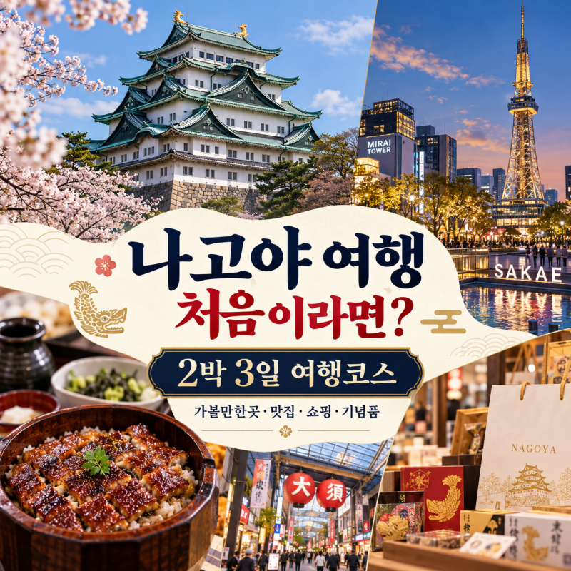 나고야 여행 처음이라면? 2박 3일 여행코스로 가볼만한곳 맛집 쇼핑 기념품까지