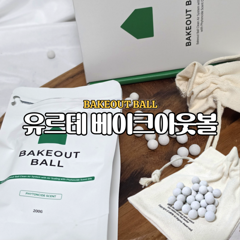 신혼집 아파트 새집증후군 유르테 베이크아웃볼 꿉꿉한 집냄새 제거 실내방향제 세트 후기