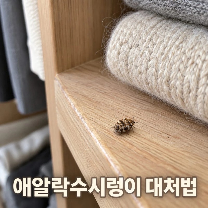 애알락수시렁이 퇴치방법과 옷장 대처법