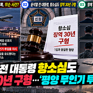 윤석열 전 대통령 항소심도 징역 30년 구형…'평양 무인기 투입' 일반이적 혐의 쟁점은?