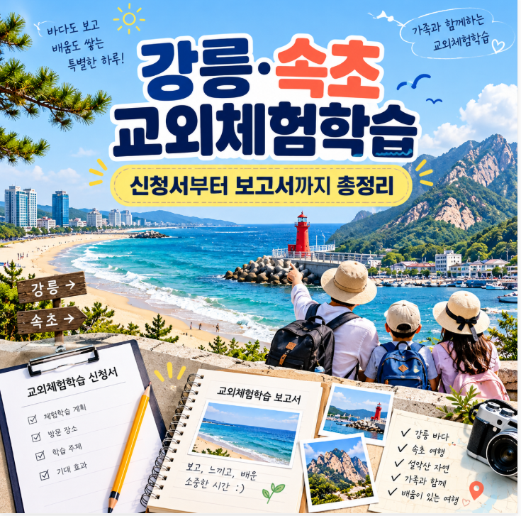 교외체험학습 강릉 속초 신청서부터 보고서까지 총 정리